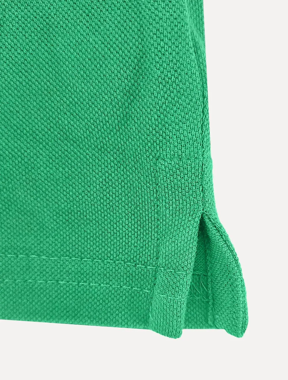 Polo Tommy Jeans Masculina Regular Piquet Flag Cuffs Verde