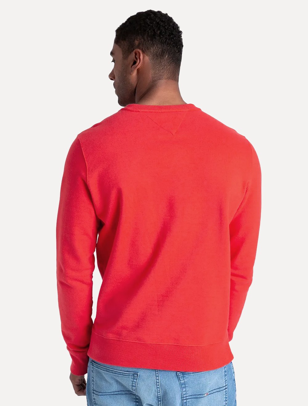 Moletom Tommy Jeans Masculino Crewneck Entry Graphic Vermelha