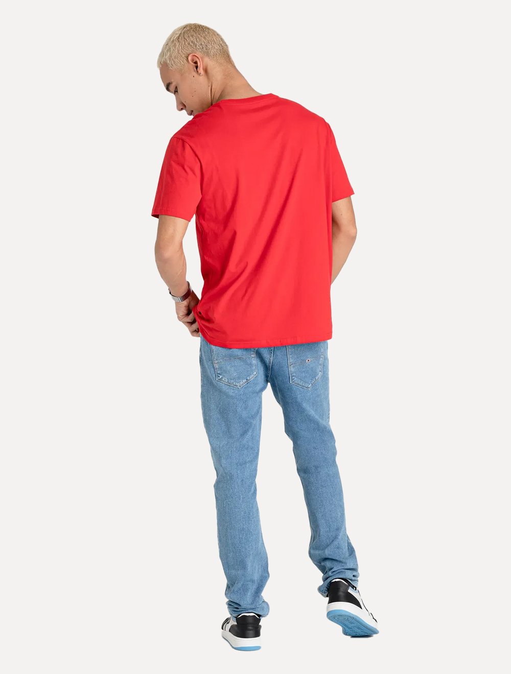Camiseta Tommy Jeans Masculina Arc Entry Graphic Vermelha