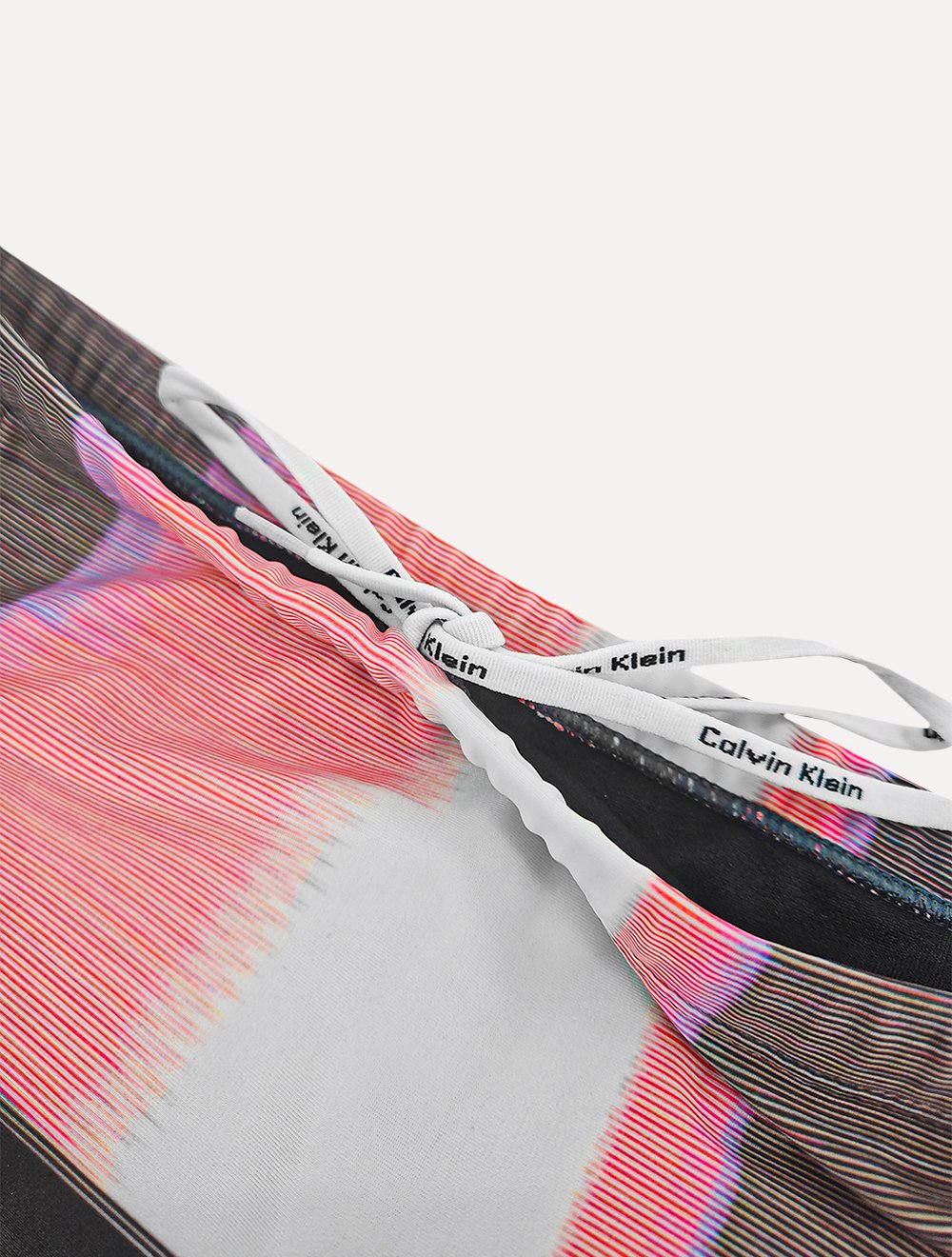 Sunga Calvin Klein Swimwear Noise Vertical Rosa Marrom