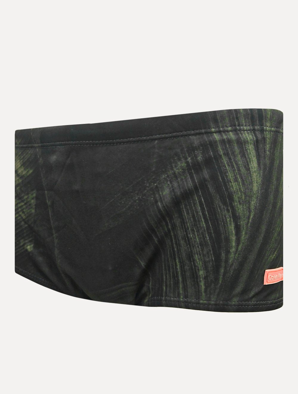 Sunga Calvin Klein Swimwear Folha Light Tag Verde Escuro