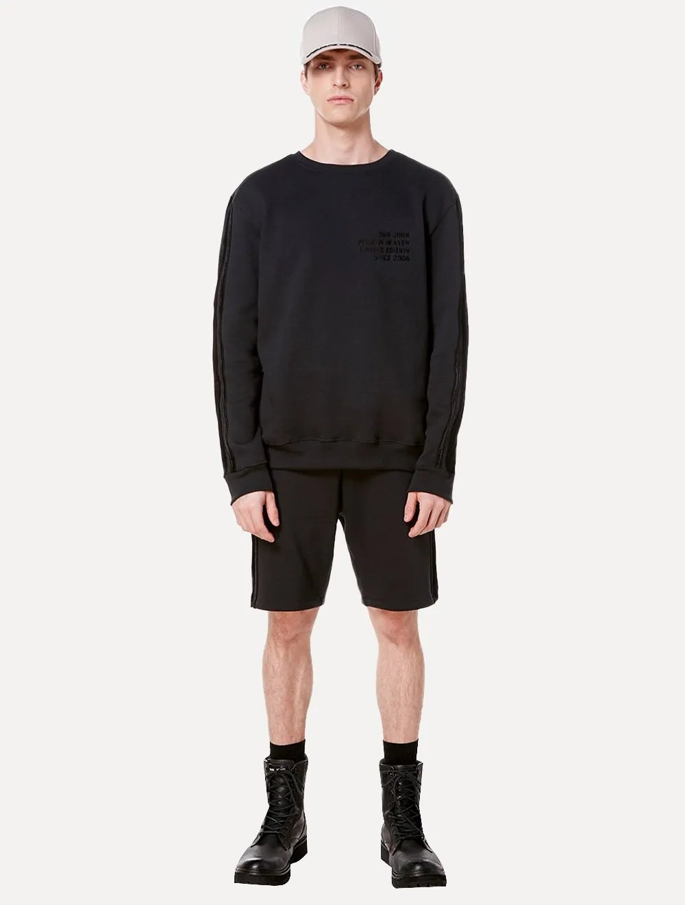 Moletom John John Masculino Vip Suede Preto