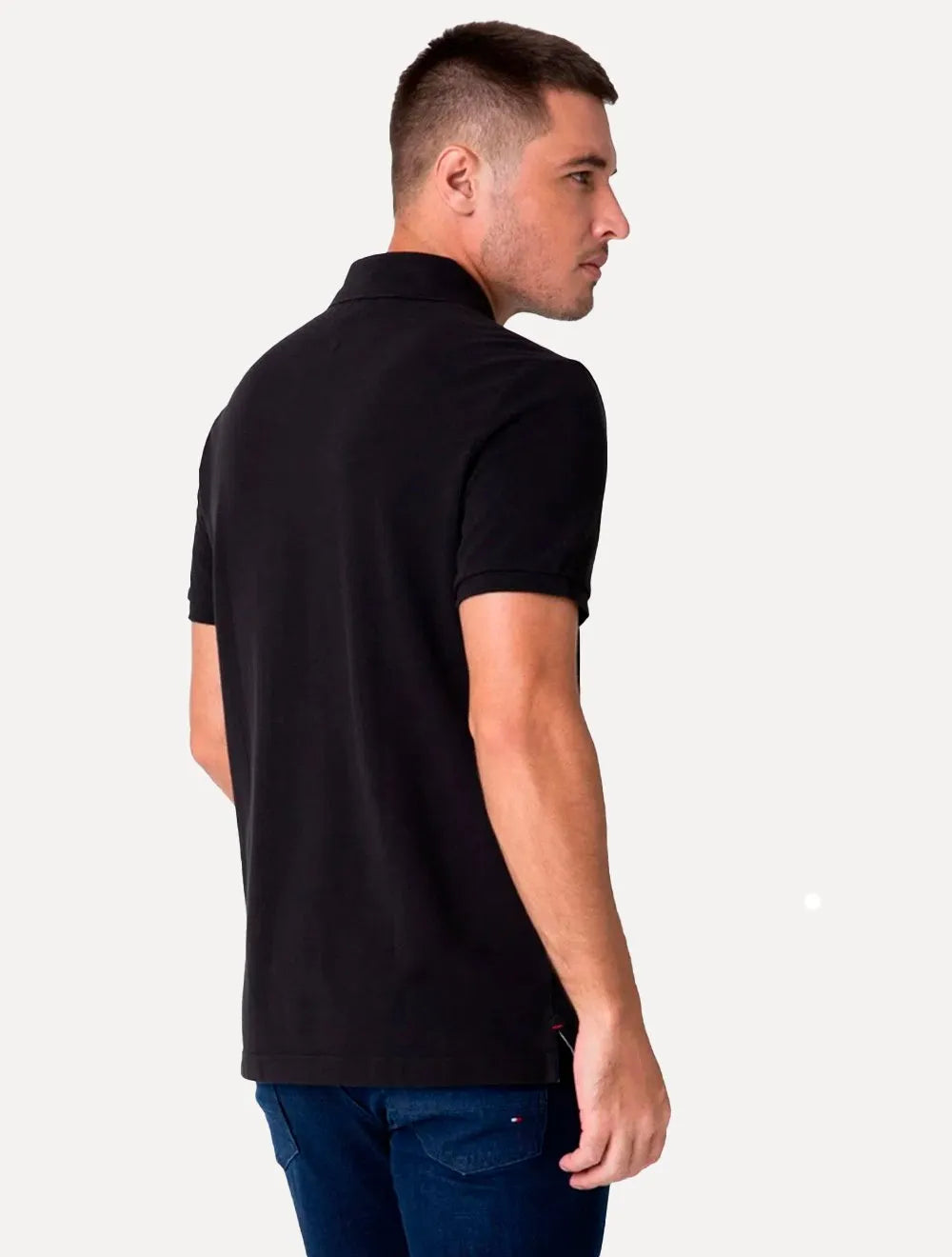 Polo Tommy Hilfiger Masculina Coupe Sur Ivy Preta
