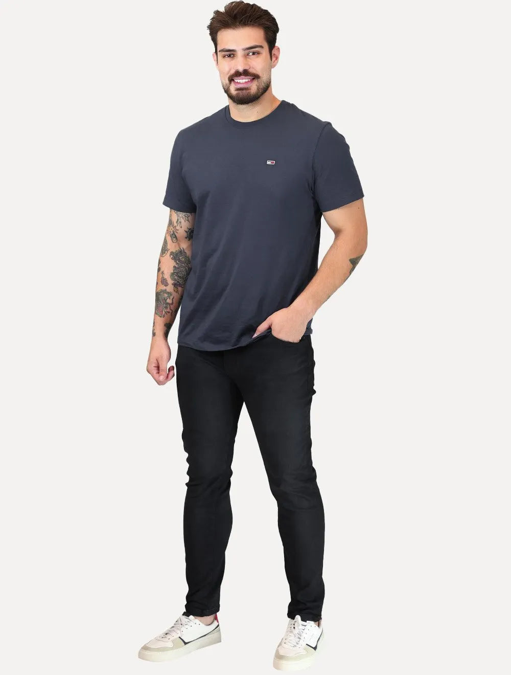 Calça Ellus Jeans Masculina Skinny Jogging Vivo Escura