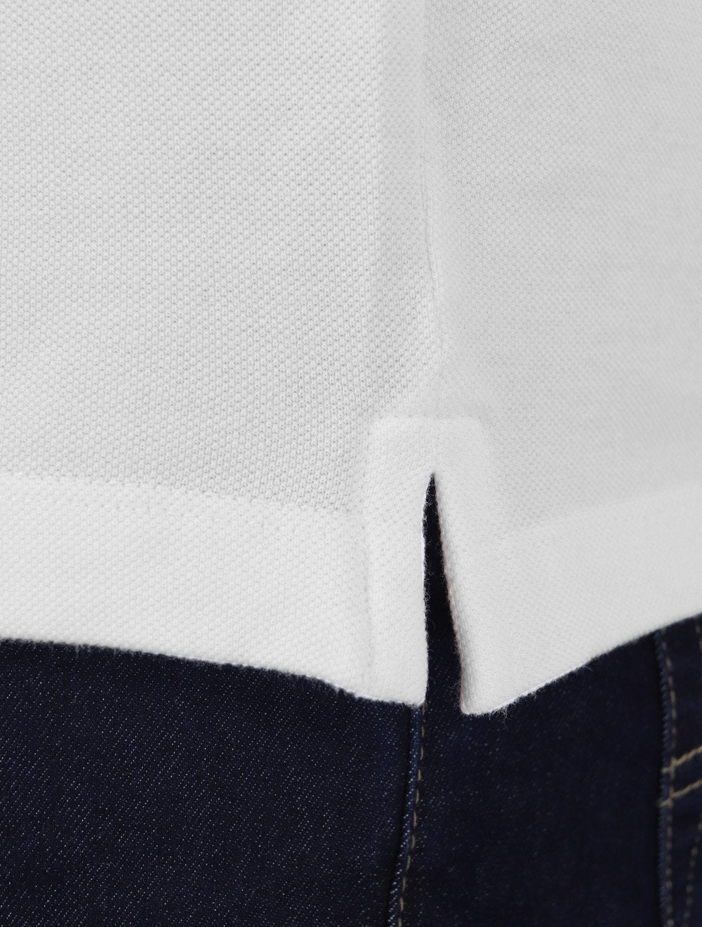 Polo Calvin Klein Masculina Piquet Regular Básica Mono Sem Friso Branca