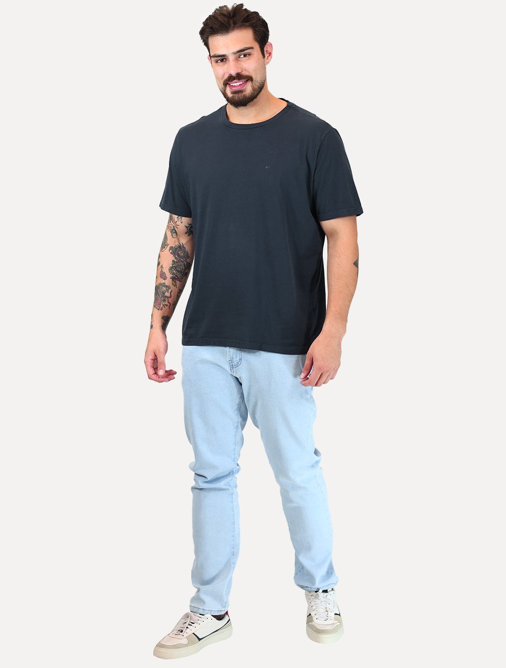 Camiseta Ellus Cotton Fine Easa Classic Azul Marinho