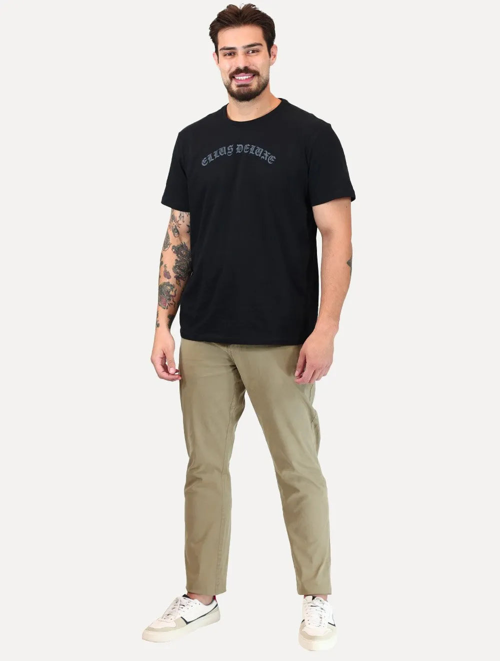 Calça Guess Masculina Chino Stretch Cáqui