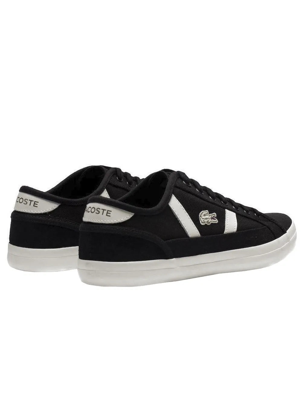Tênis Lacoste Masculino Sideline Blk/Off Wht Preto