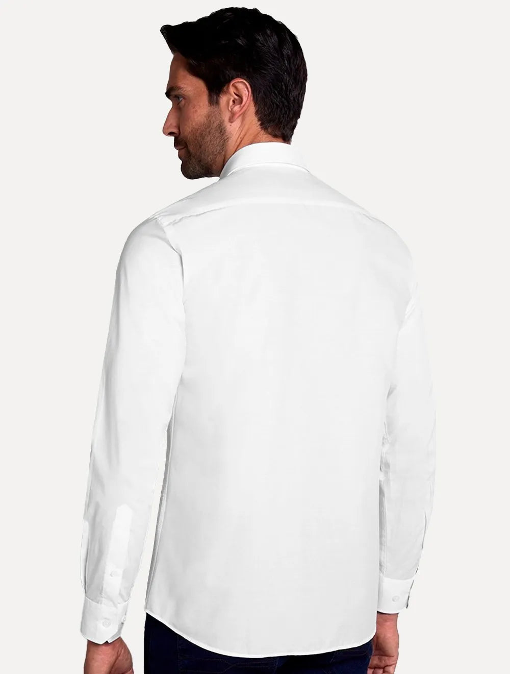 Camisa Dudalina Masculina Slim Tricoline Lisa Branca