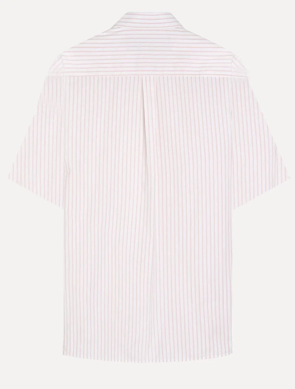 Camisa Ellus Masculina Manga Curta Tricoline Glennwood Stripe Branca