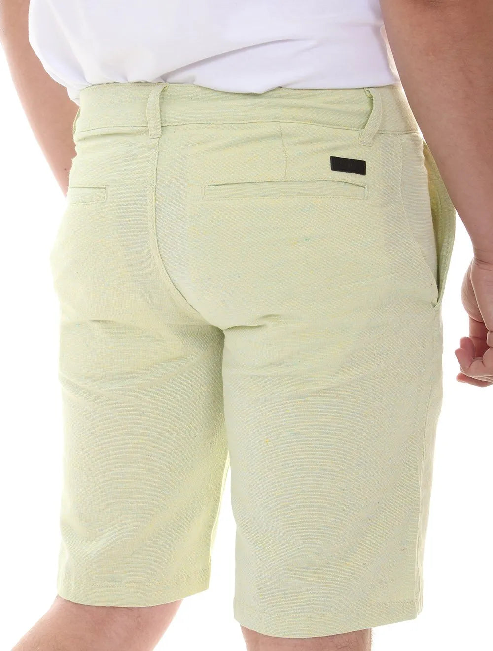 Bermuda Aramis Masculina Sarja Chino Eco Color Verde Pistache