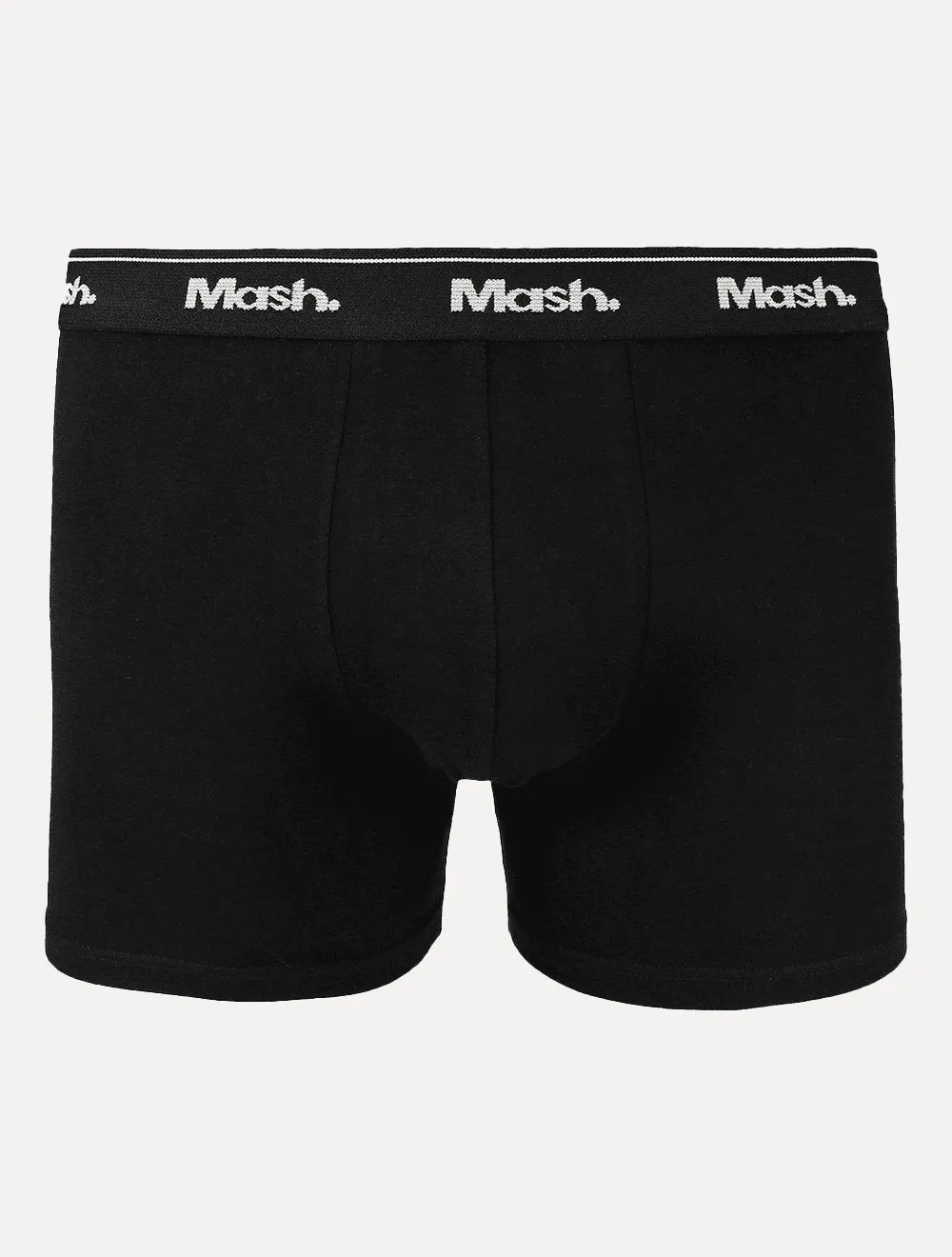 Cueca Mash Boxer Cotton Basic Preta/ Grafite Mescla Pack 2UN