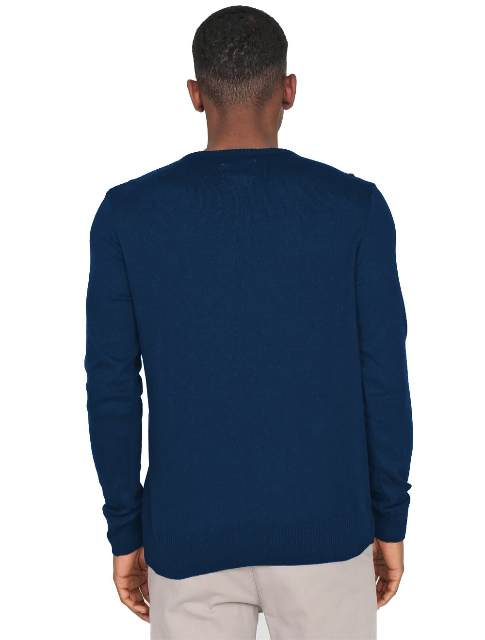 Suéter Aeropostale Masculino Tricot Aero Cursive Azul Marinho Mescla