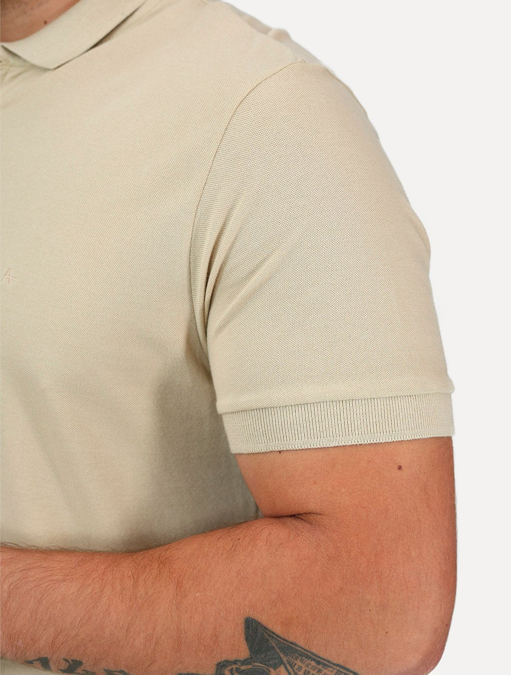 Polo Aramis Masculina Basic Piquet Mono Areia