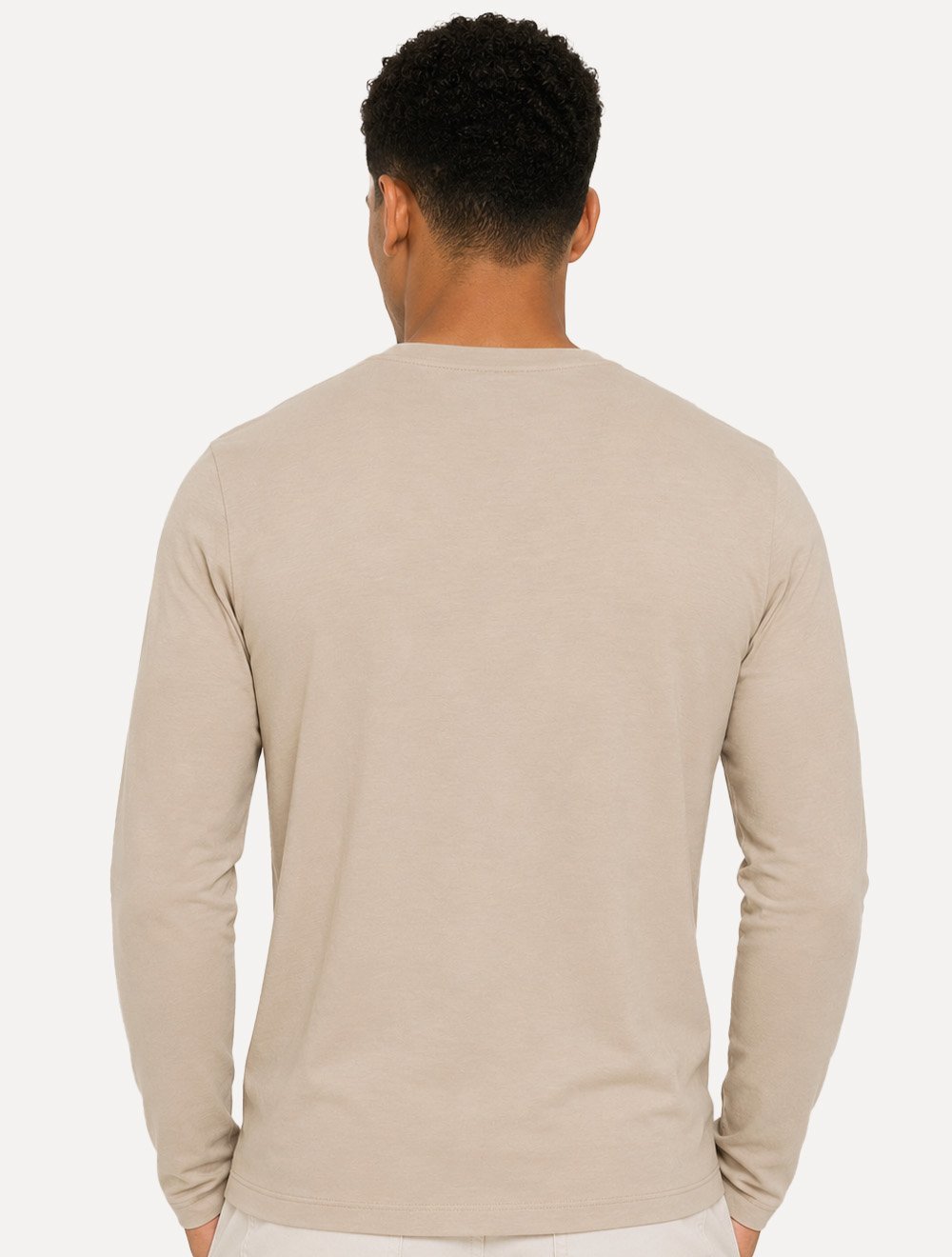 Camiseta Dudalina Manga Longa Cotton Flex Cáqui