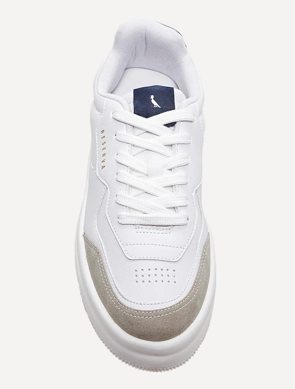 Tênis Reserva Masculino Couro Troy Khaki Branco