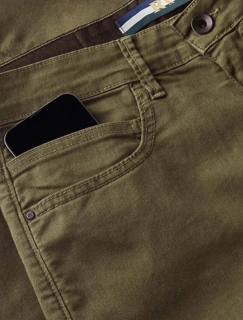 Calça Reserva Jeans Masculina Skinny Color Five Pockets Verde Militar