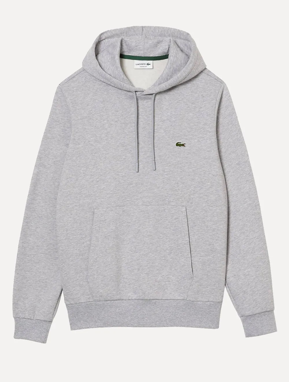 Moletom Lacoste Masculino Organic Cotton Hooded Cinza Mescla