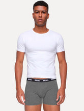 Cueca Mash Boxer Cotton Basic Grafite Mescla