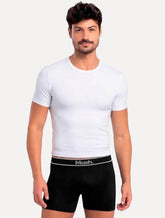 Cueca Mash Boxer Microfíbra Seamlss Gray Sash Preta Pack 2UN