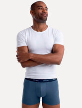Cueca Mash Boxer Cotton Basic Azul
