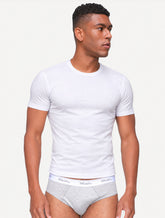 Cueca Mash Slip Cotton Basic Cinza Mescla