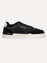 Tênis Armani Exchange Masculino Sneakers Low Pipe Off-White Preto
