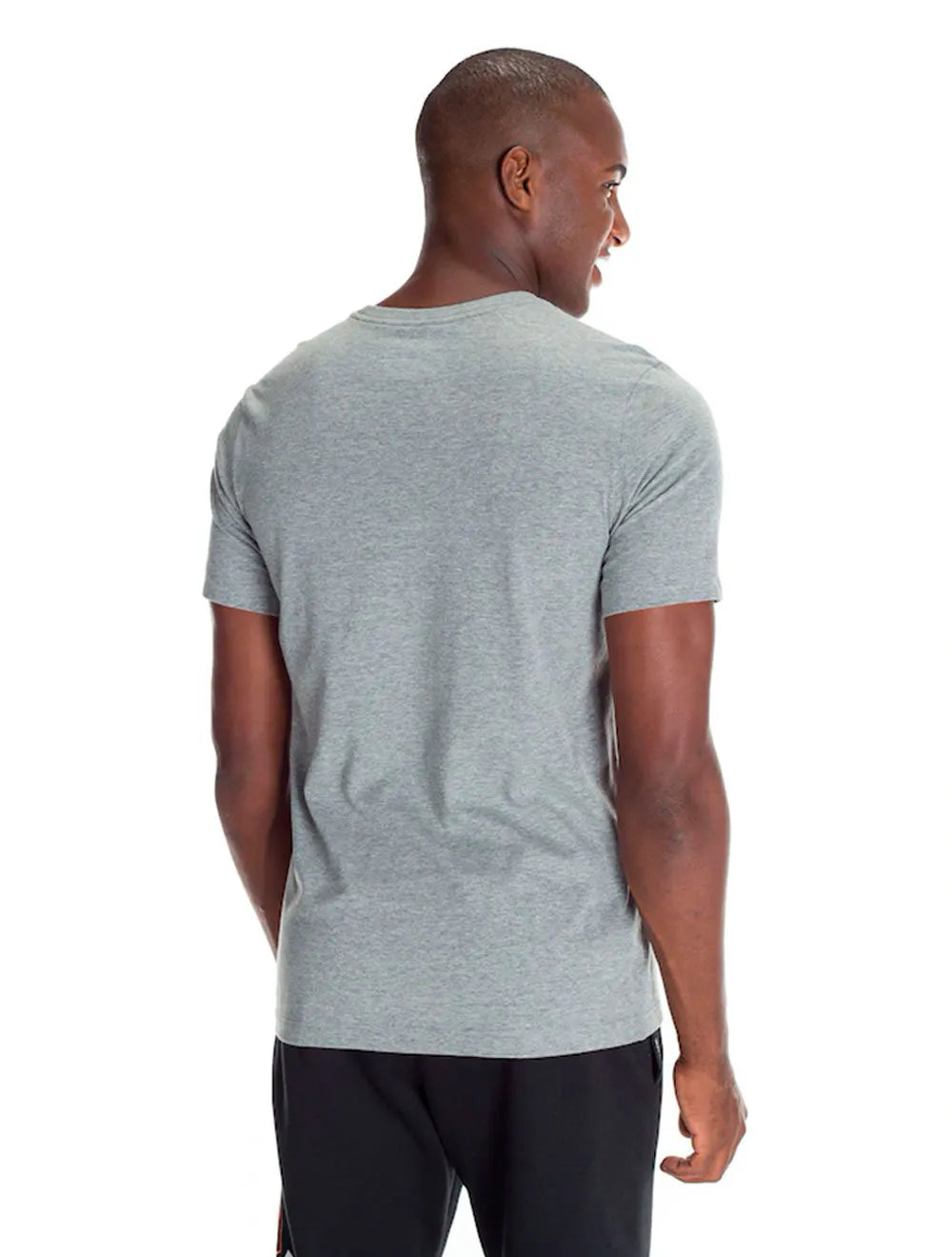 Camiseta Nike Masculina Sportswear Club Logo Cinza Mescla