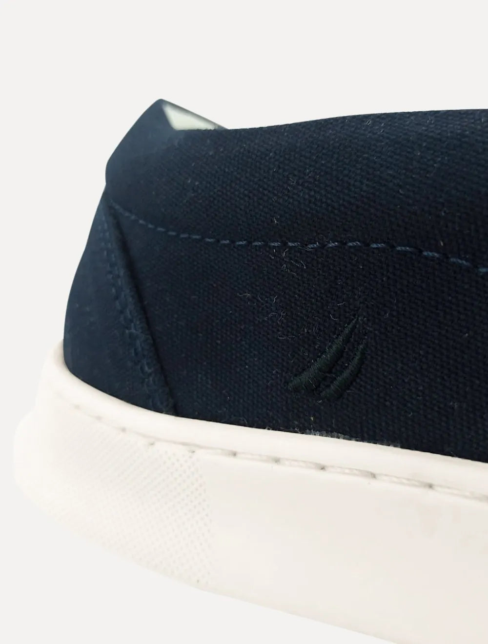 Tênis Nautica Masculino Slip On Lona Azul Marinho/Vermelho