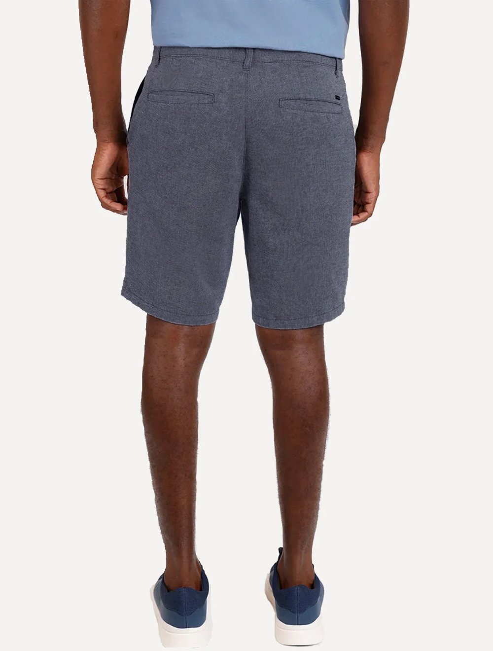 Bermuda Aramis Masculina Chino Cotton Sarja Azul Marinho Mescla