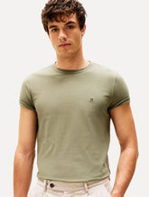 Camiseta Tommy Hilfiger Masculina Essential Cotton Verde Sálvia