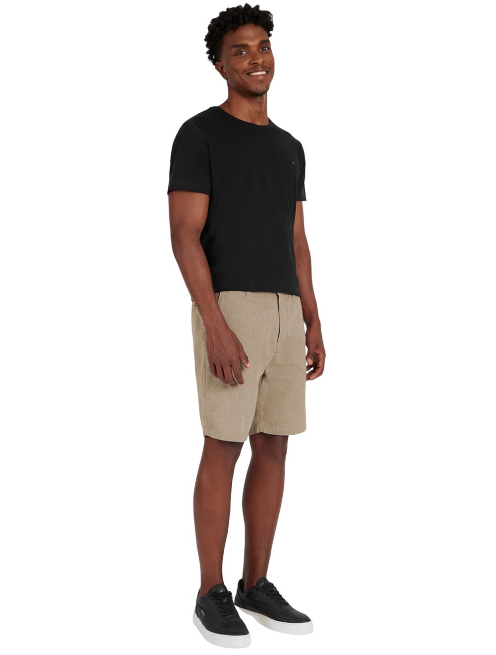 Bermuda Aramis Masculina Chino Maquinetada Caqui