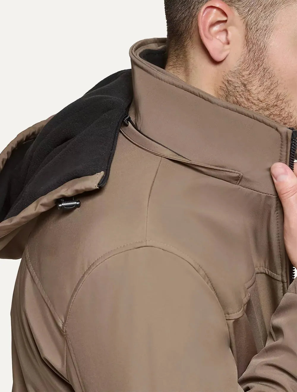 Jaqueta Calvin Klein Jeans Hooded Clássica Marrom