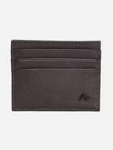 Carteira Aramis Masculina Porta-Cartão Couro Soft Marrom Café