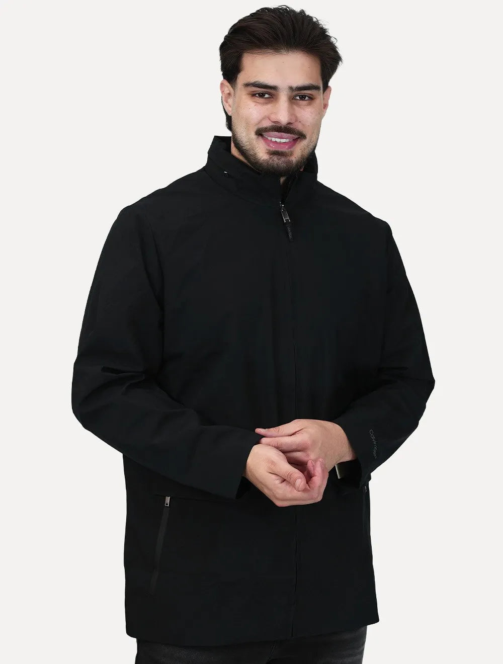 Casaco Calvin Klein Masculino Corta Vento Hoodie Pocket Preta