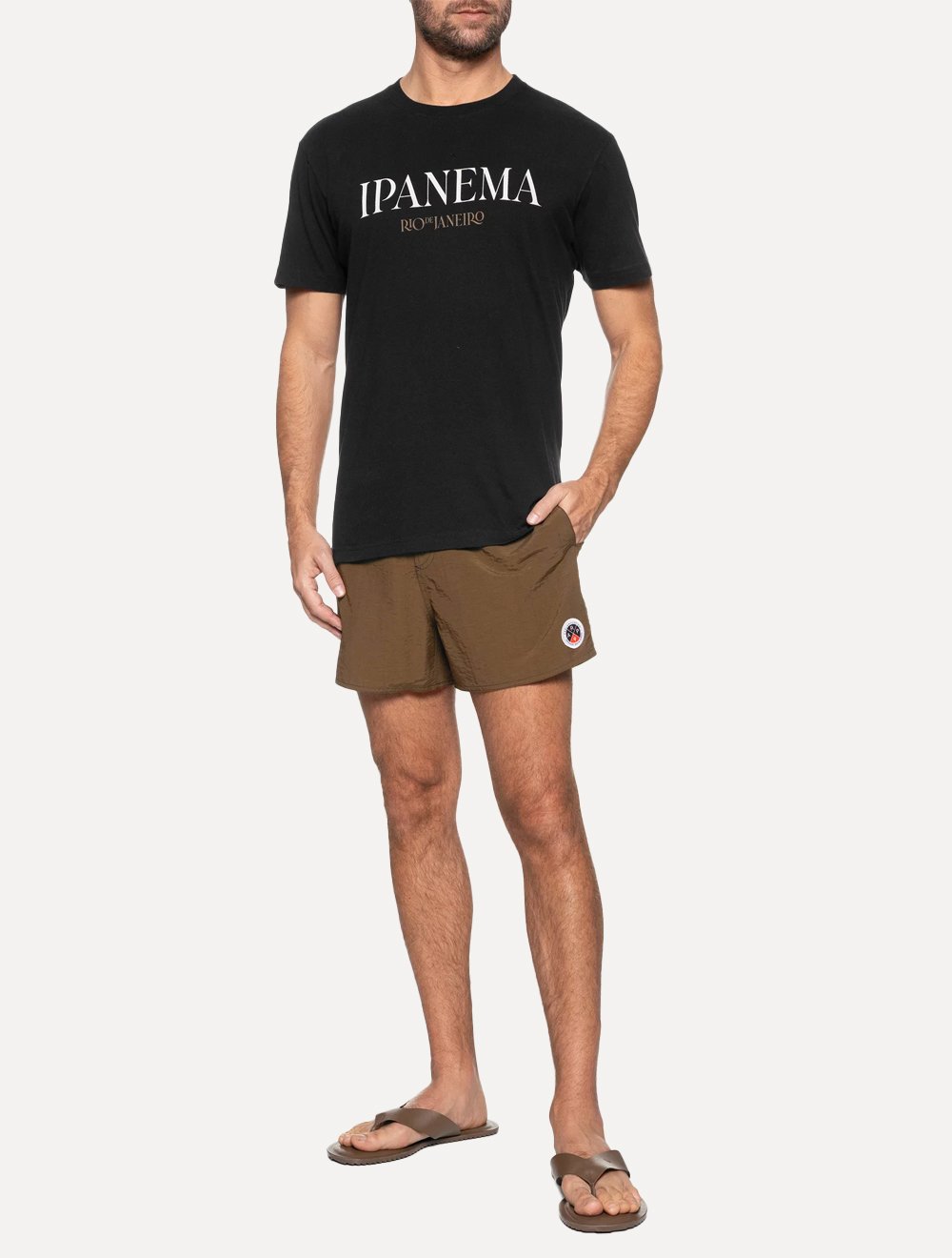 Bermuda Osklen Masculina Surf Seventy Marrom