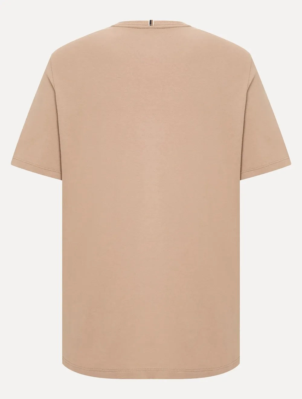 Camiseta Individual Masculina Comfort Relevo Silk Logo Cáqui Médio