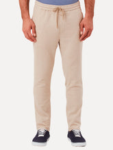 Calça Original Penguin Masculina Relax Sport Linho Lisa Areia Mescla