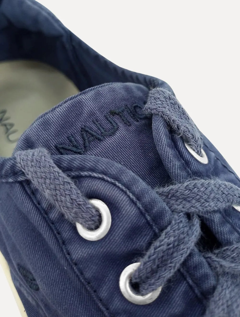 Tênis Nautica Masculino Denim Sailboat Logo Azul Marinho