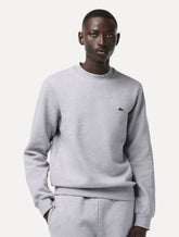 Moletom Lacoste Masculino Crewneck Classic Croco Cinza Mescla