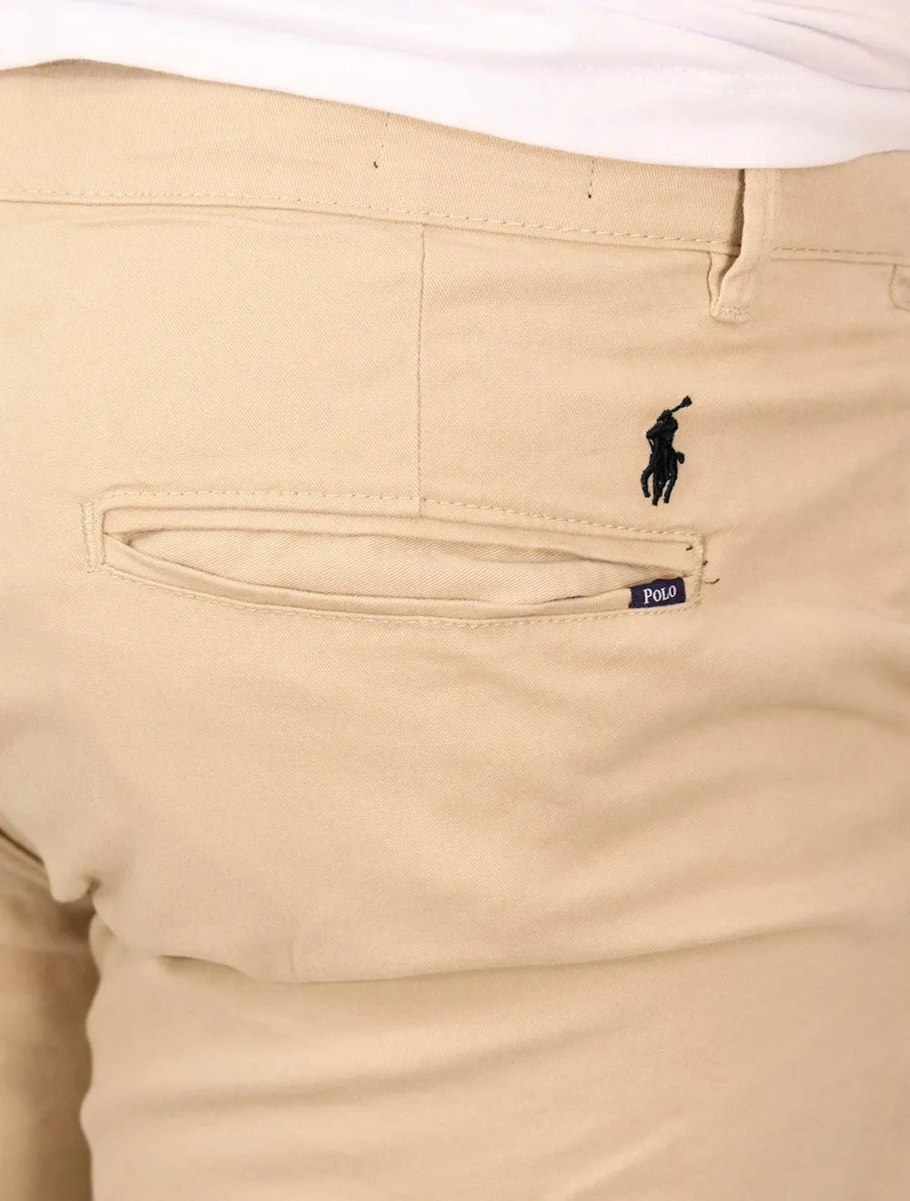 Bermuda Ralph Lauren Masculina Sarja Chino Creme
