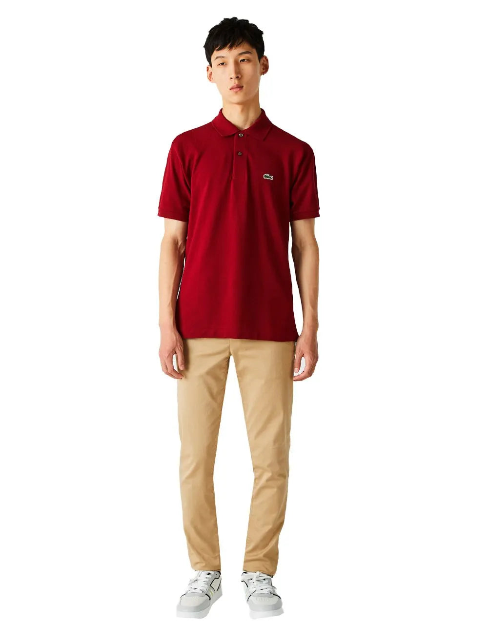 Polo Lacoste Masculina L.12.12 Marsala