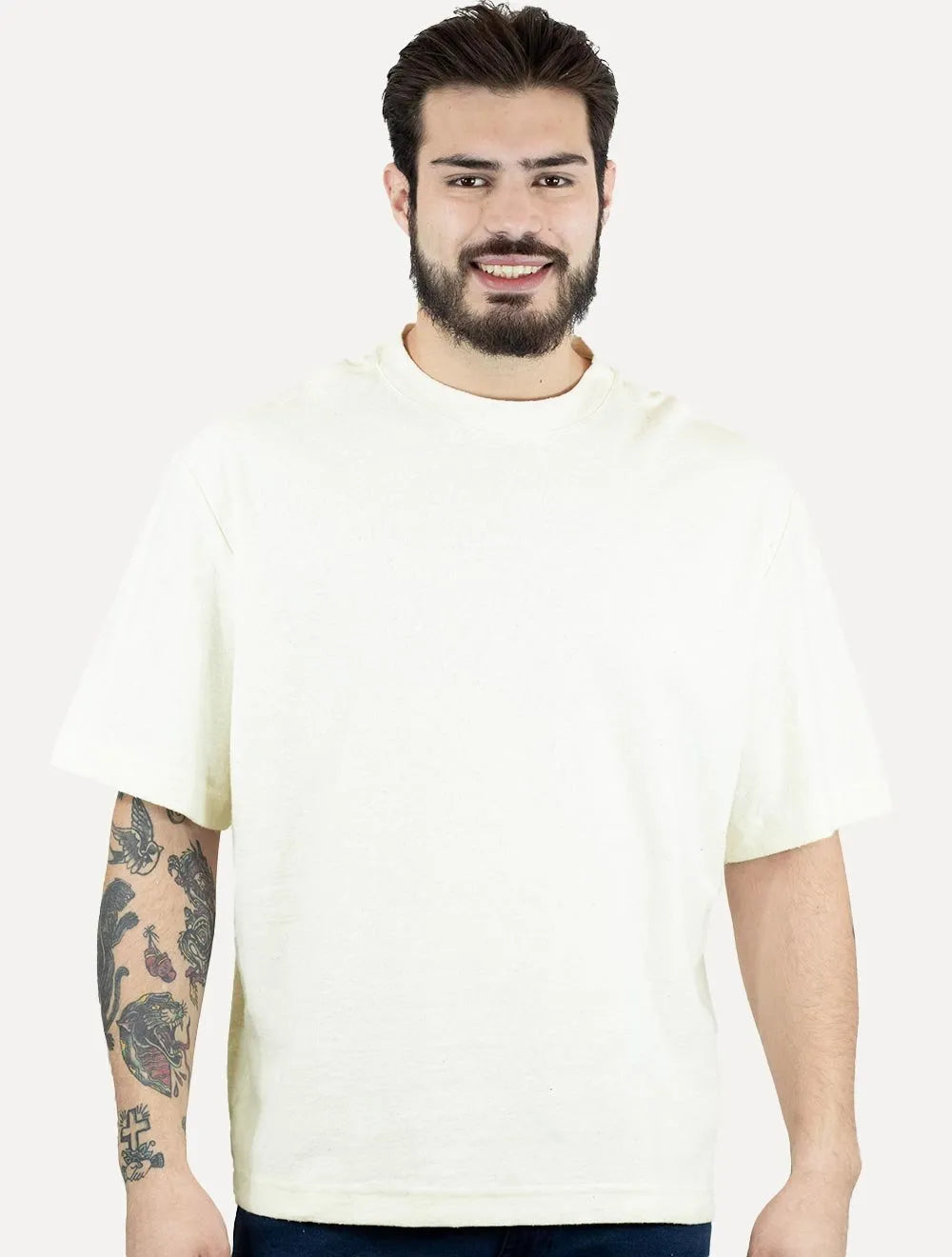 Camiseta Osklen Masculina Oversized Eco Fibers Off-White