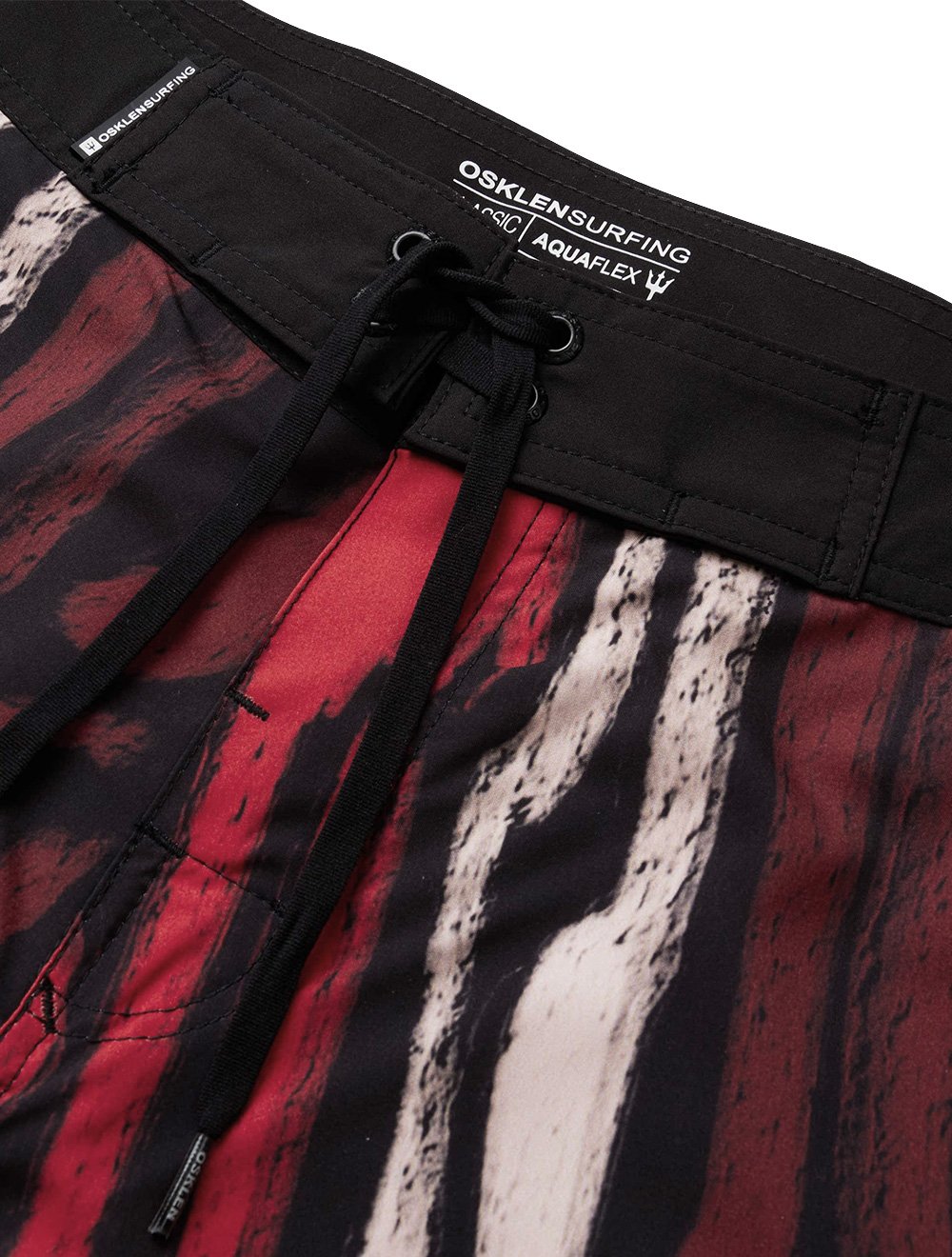 Bermuda Osklen Masculina D'Água Surf Red Smokes Preto Vermelha