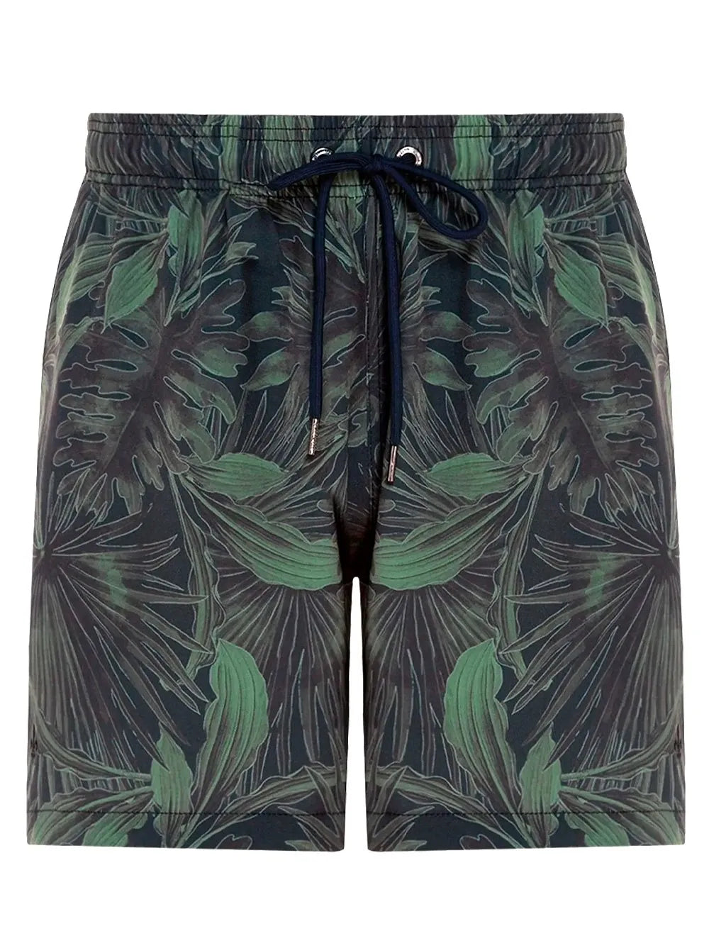 Short Dudalina Masculino D'Água Floral Verde Militar