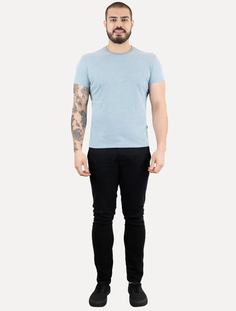 Camiseta Reserva Masculina Regular Mescla Touch Azul
