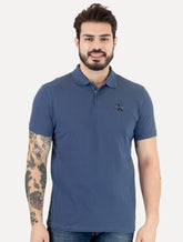 Polo Calvin Klein Jeans Masculina Piquet Regular Fit Re Issue Indigo