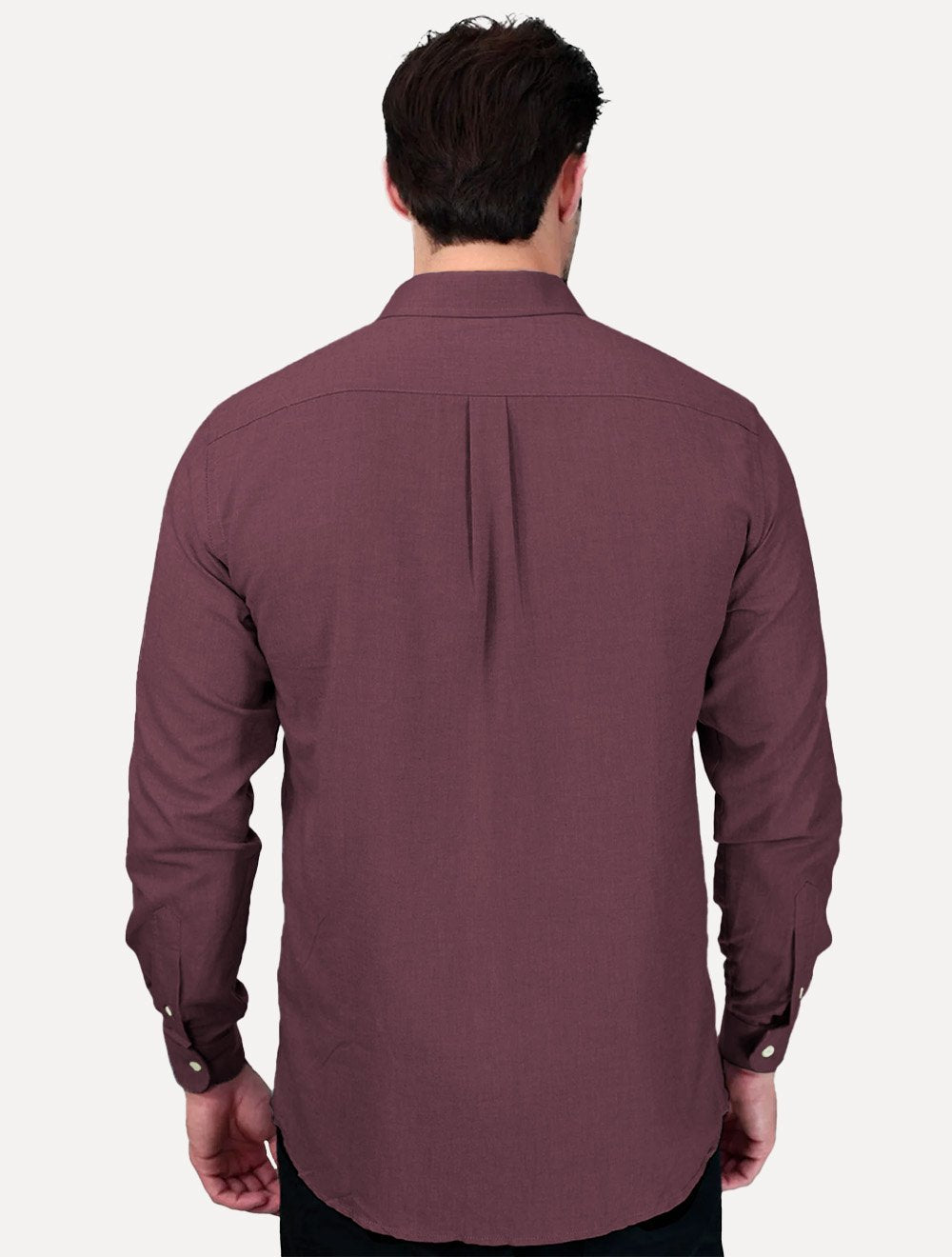 Camisa Dudalina Masculina Slim Fit Superfine Cotton Vinho