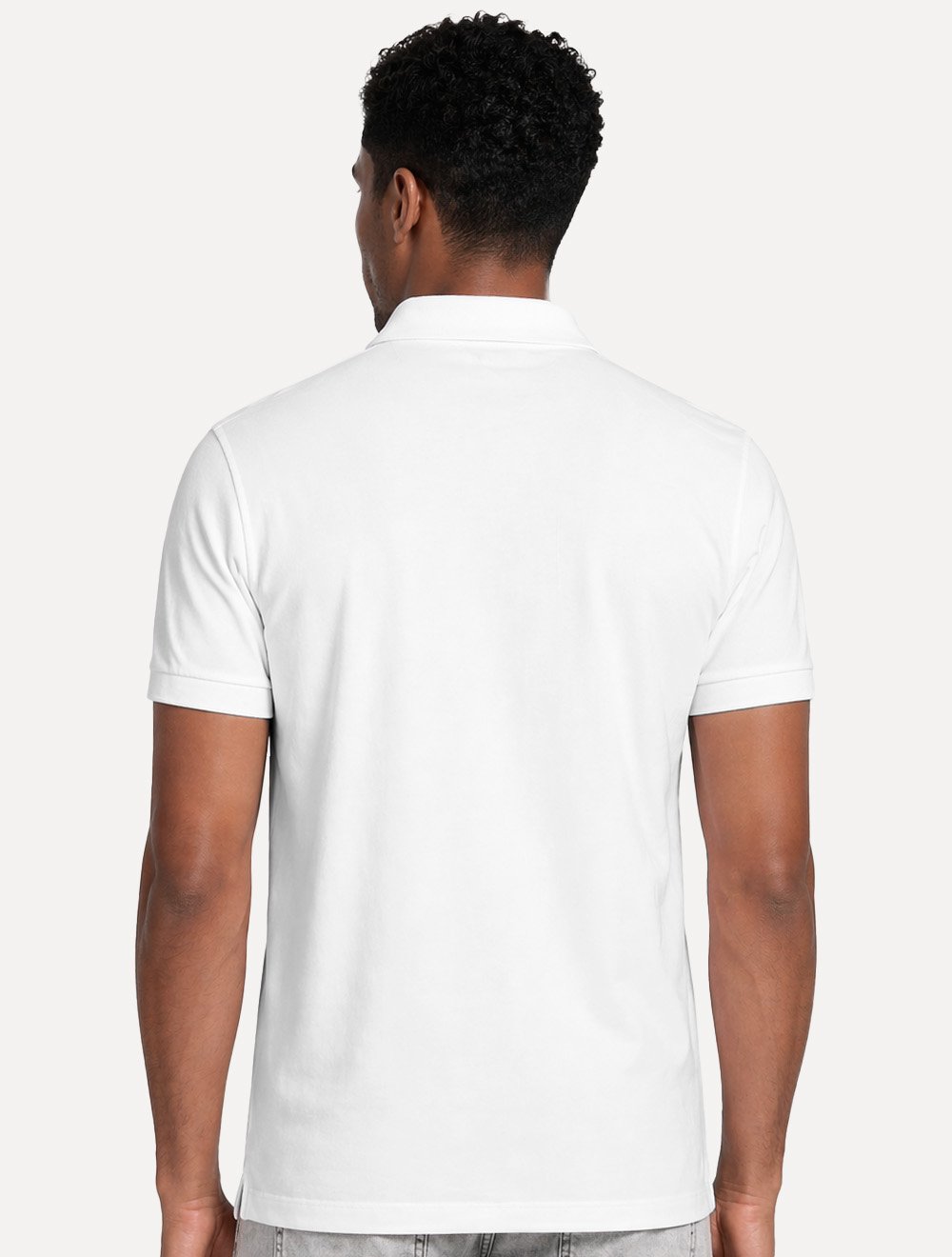Polo Aramis Masculina Piquet Inner Detail Dark Logo Branca