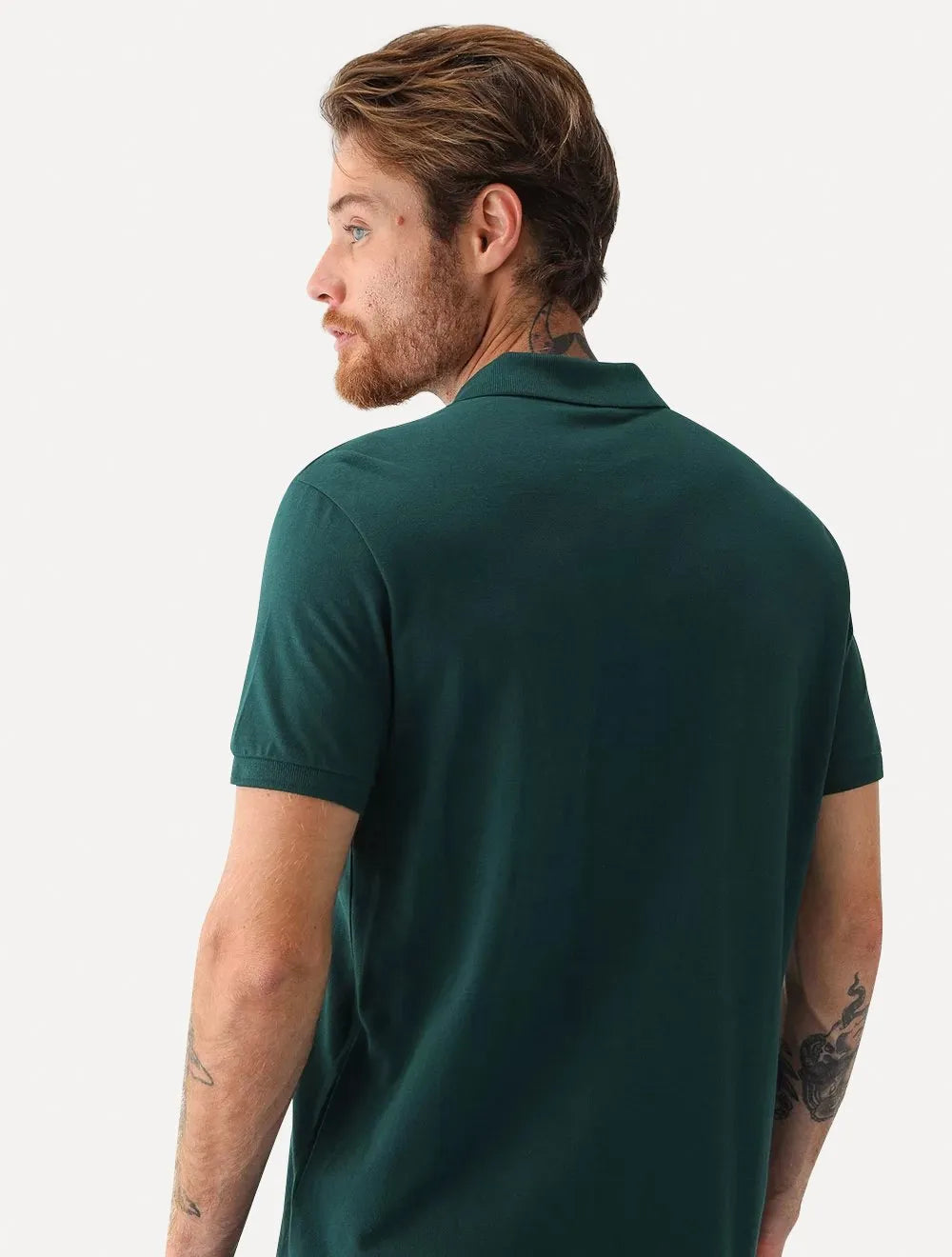 Polo Ellus Masculina Piquet Classic Easa Verde Escuro